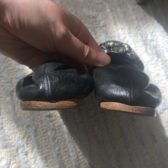 Miu Miu Ballerina Flats with Rhinestones - Picture 6 of 7